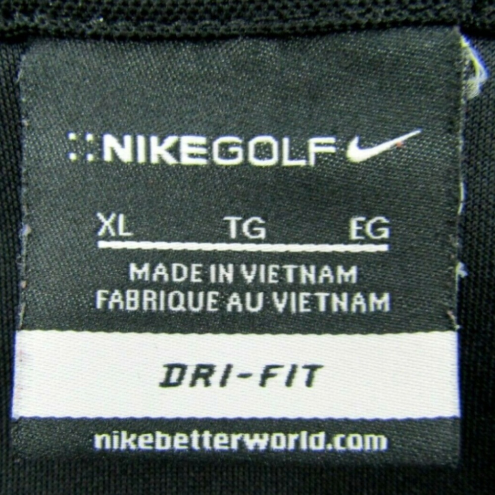 Nike Golf Black Polo Shirt Guiness Blonde Logo - Picture 4 of 8